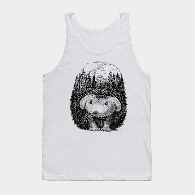 Forest hedgehog Tank Top by NikKor